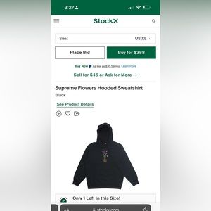 Supreme flower hoodie